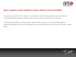 Base Logistics company profile - EN | PDF