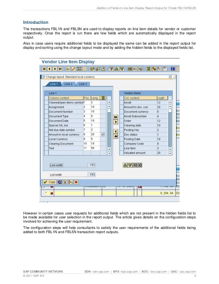 mizing Fileds in FBL1N/FBL5N