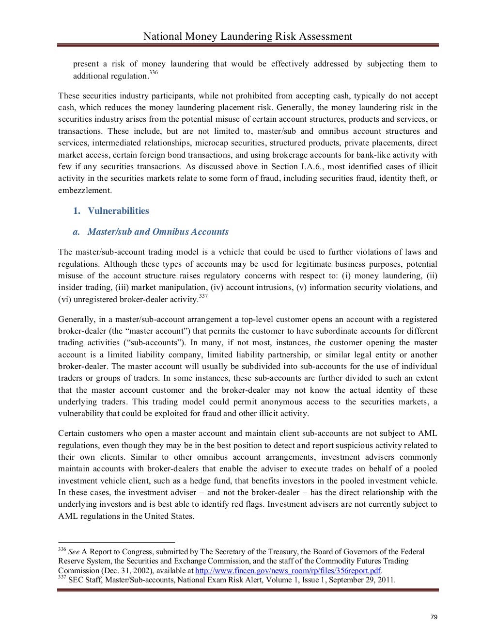 National Money Laundering Risk Assessment 06 12 2015