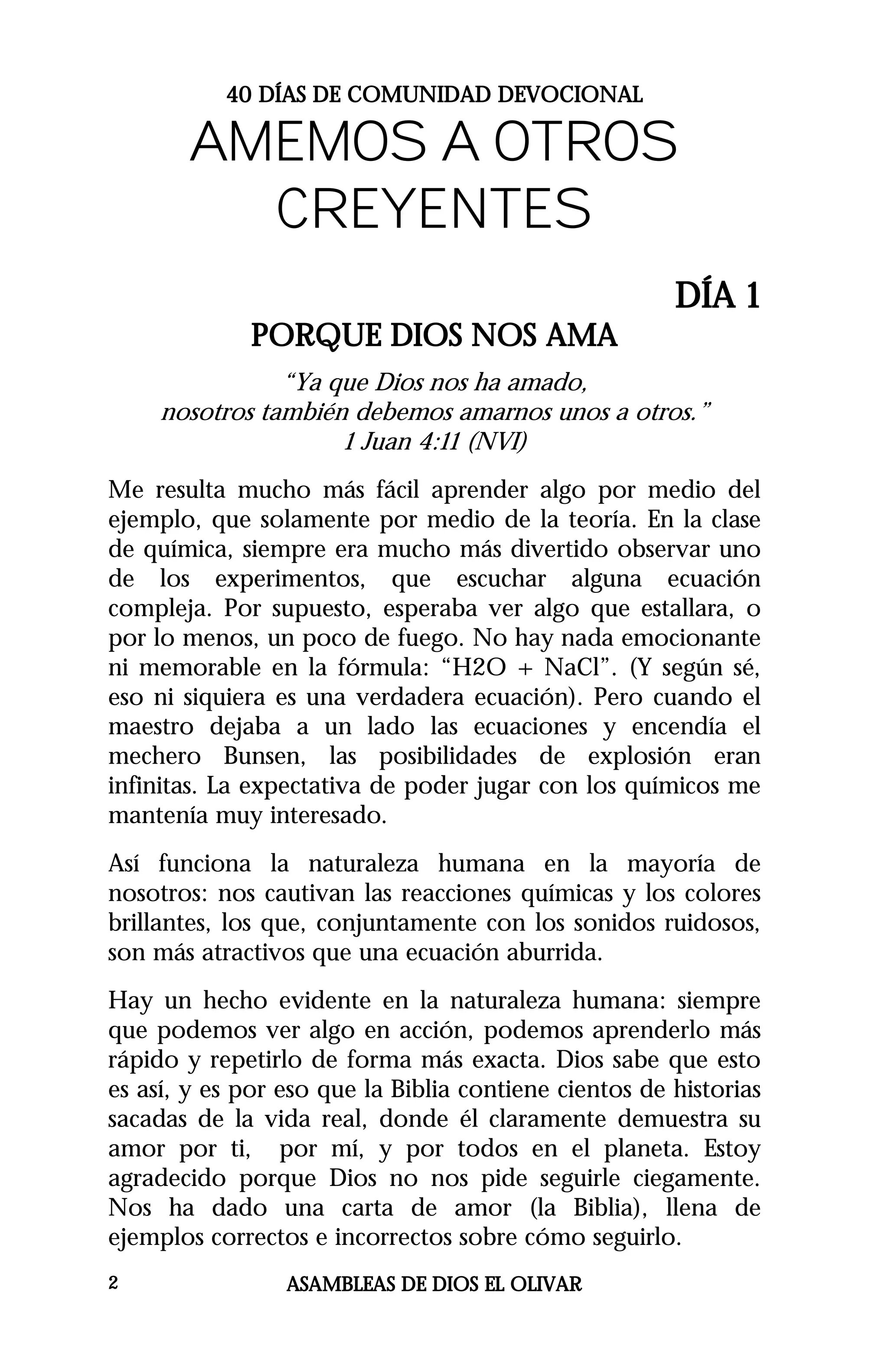40 Dias De Comunidad Devocional