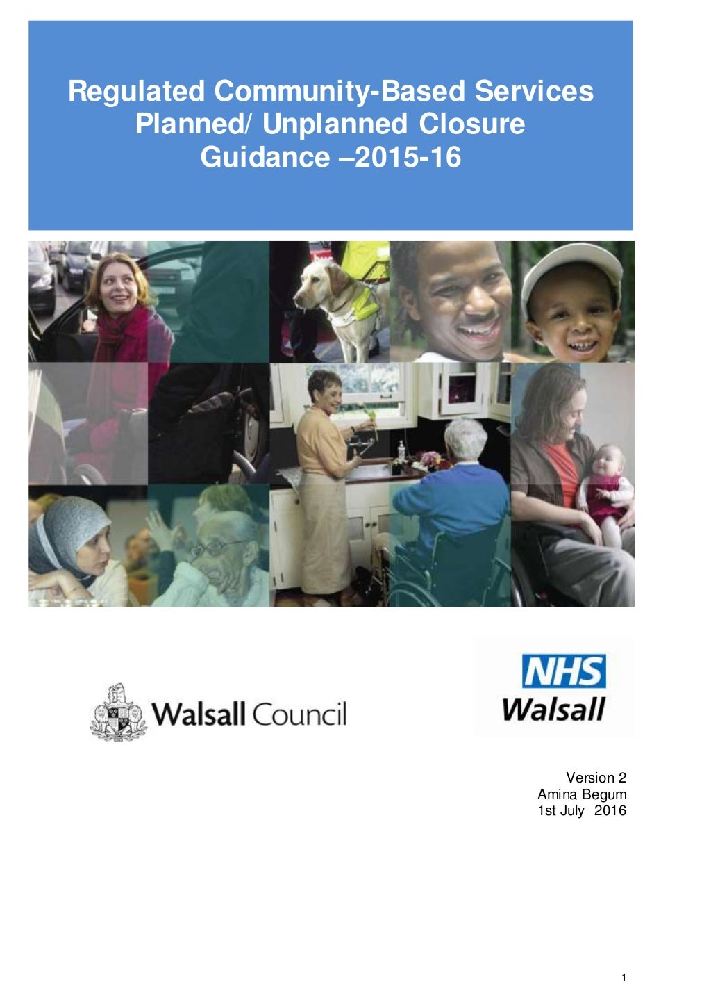 Care Home Closure Guidance 2016 Version 2 1st July 2016