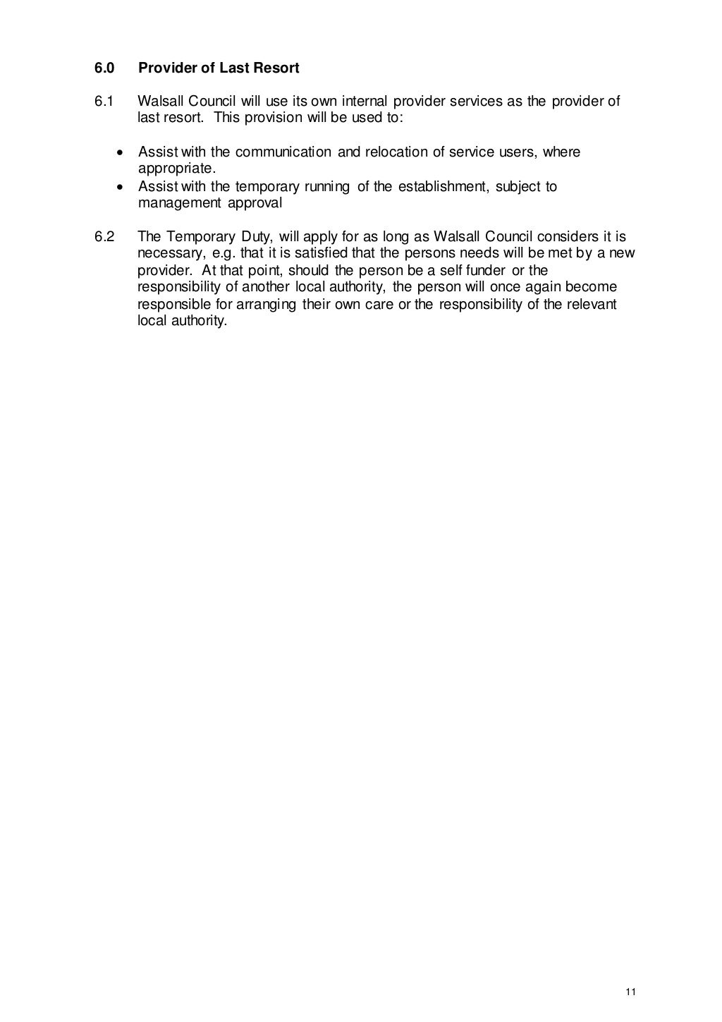 Care Home Closure Guidance 2016 Version 2 1st July 2016