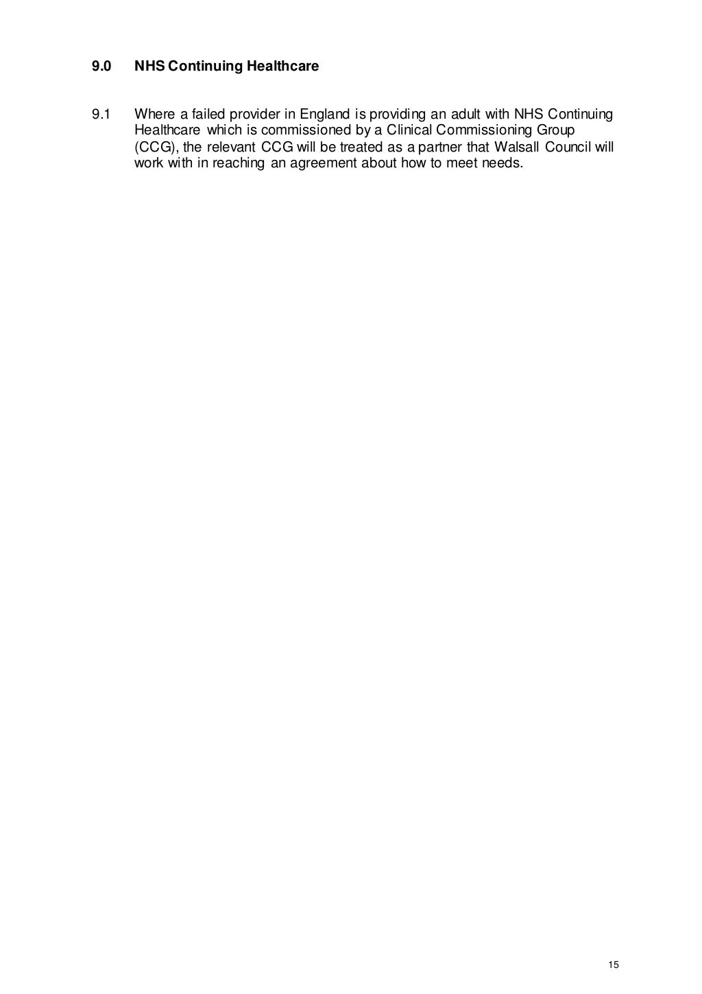 Care Home Closure Guidance 2016 Version 2 1st July 2016