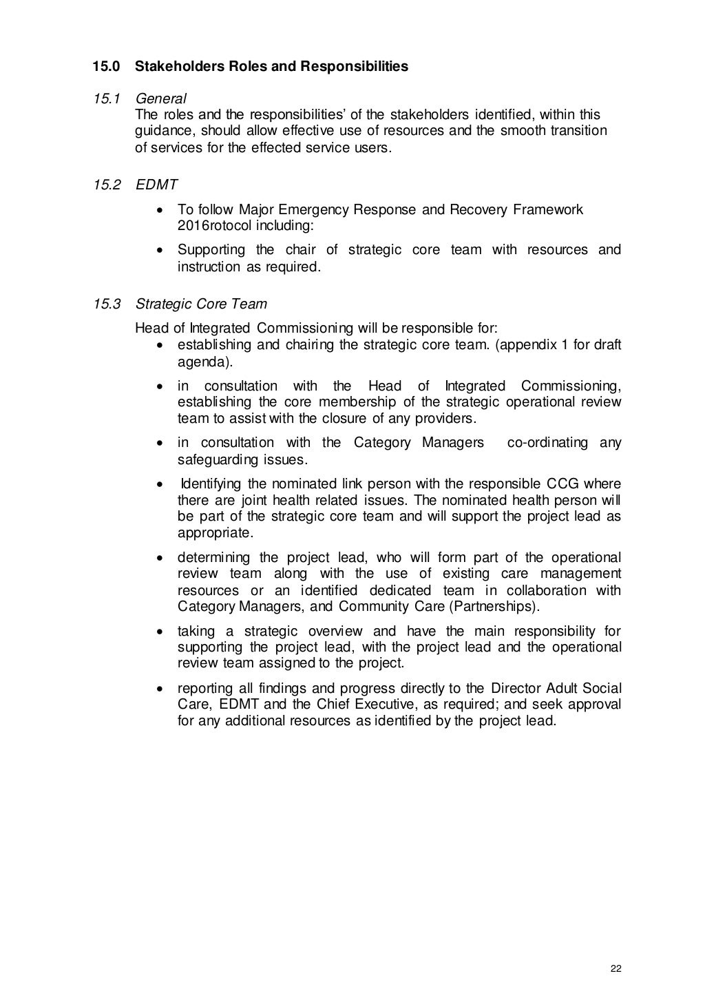 Care Home Closure Guidance 2016 Version 2 1st July 2016