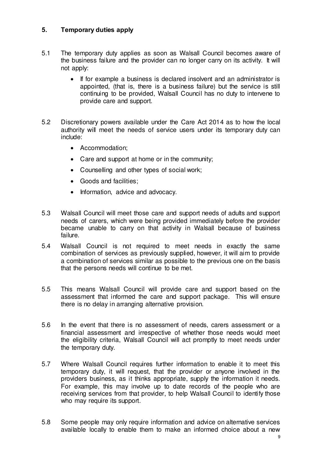 Care Home Closure Guidance 2016 Version 2 1st July 2016