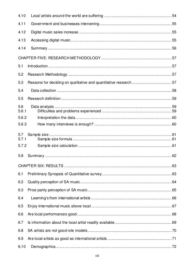 Dissertation music industry