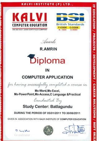 Amrin-Diploma