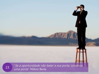 www.agendor.com.br
“Se a oportunidade não bater a sua porta, construa
uma porta”. Milton Berle
23
 