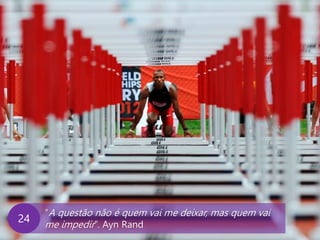 www.agendor.com.br
“A questão não é quem vai me deixar, mas quem vai
me impedir”. Ayn Rand
24
 