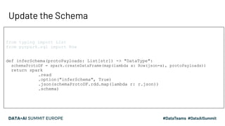 Designing and Implementing a Real-time Data Lake with Dynamically Changing Schema Slide 42