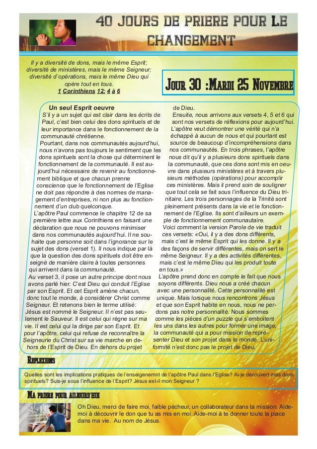 40 Jours De Priere 2014
