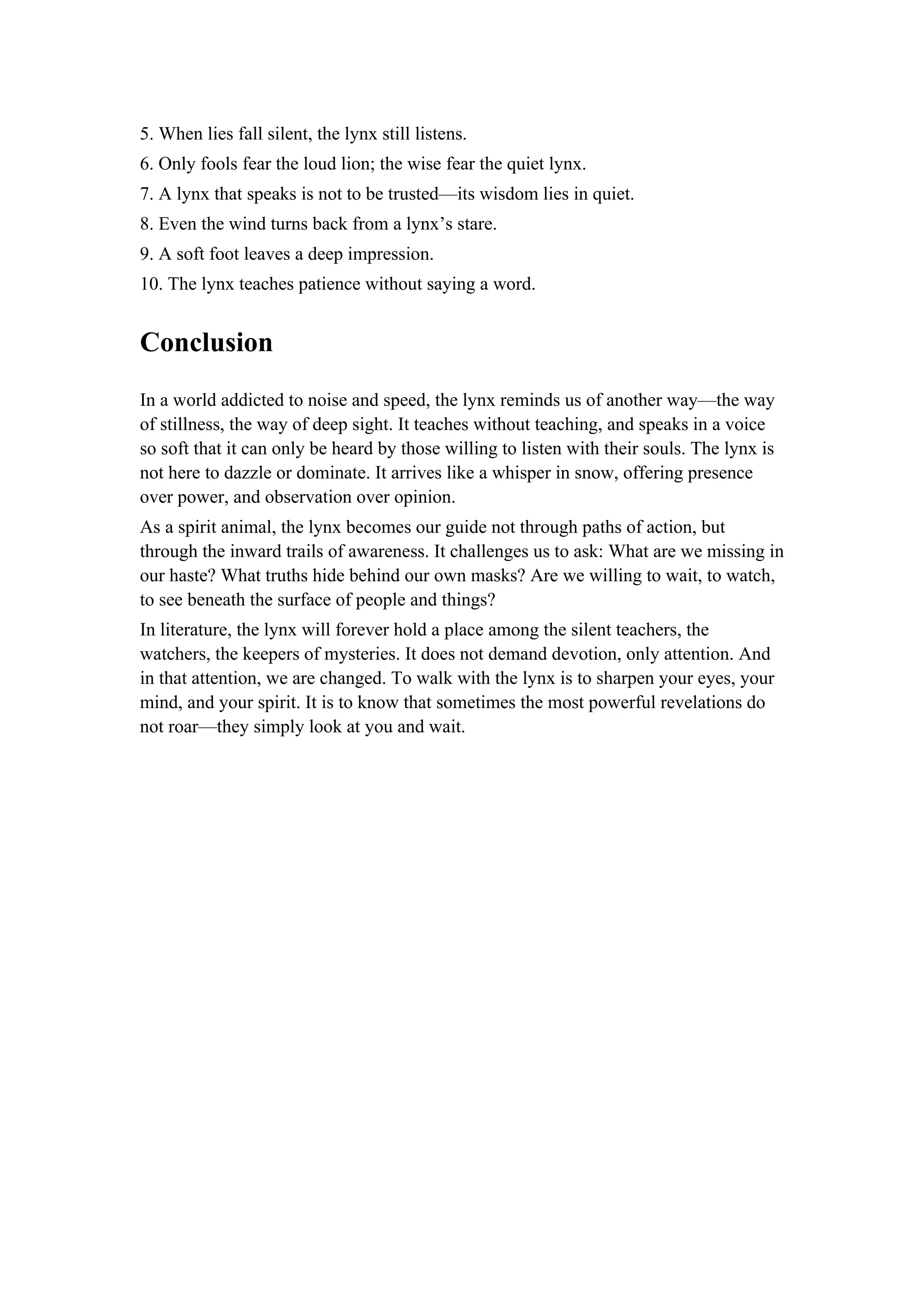 40 Lynx Quotes, Sayings, and Proverbs.docx