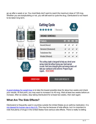 40mcg Clenbuterol Tablets and Dosage Cycle | PDF