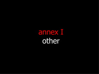 annex I other 