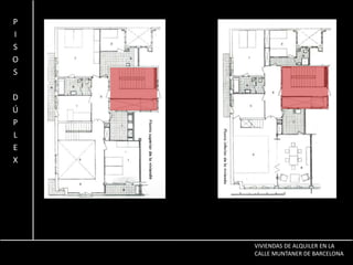  PROYECTO (fachada)INFLUENCIASVIVIENDAS DE ALQUILER EN LA CALLE MUNTANER DE BARCELONA