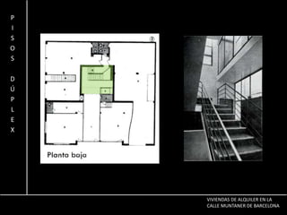 EMPLAZAMIENTOVIVIENDAS DE ALQUILER EN LA CALLE MUNTANER DE BARCELONA