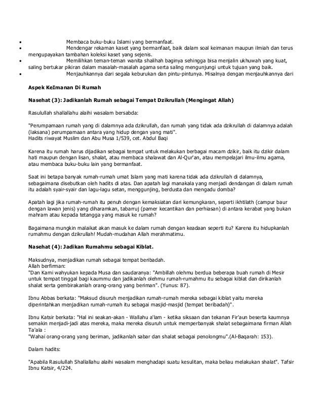 40 Nasehat Memperbaiki Rumah Tangga