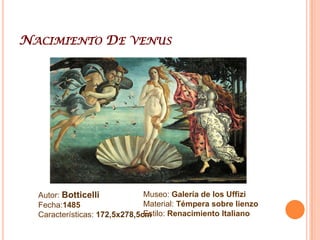 Palas Y El CentauroAutor: BotticelliFecha:1482Características:207x148cmMuseo: Galería de los UffiziMaterial: Óleo sobre lienzoEstilo: Renacimiento Italiano