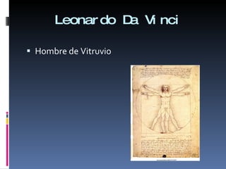 Leonardo Da Vinci Hombre de Vitruvio 