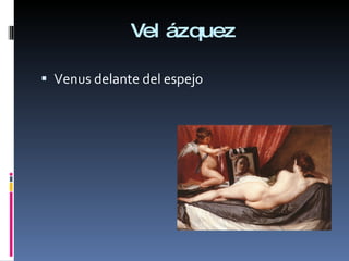 Velázquez Venus delante del espejo 