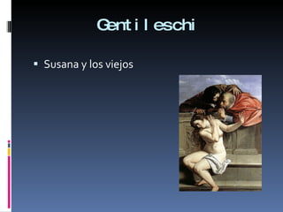 Gentileschi Susana y los viejos 