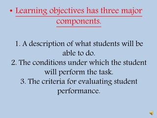 Writing Learning Objectives | PPT