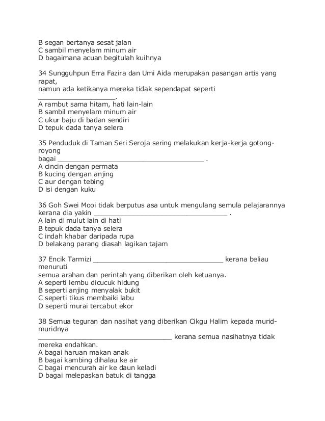 40 soalan latih tubi tatabahasa