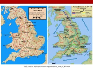 Πηγή εικόνων: https://en.wikipedia.org/wiki/Roman_roads_in_Britannia
 