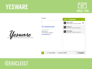 EMAIL TOOL
YESWARE
 
