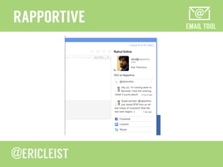 EMAIL TOOL
RAPPORTIVE
 