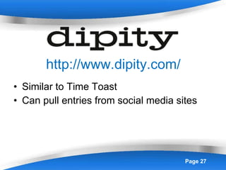 http://www.dipity.com/ Similar to Time Toast Can pull entries from social media sites 