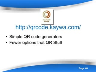 http://qrcode.kaywa.com/ Simple QR code generators Fewer options that QR Stuff 
