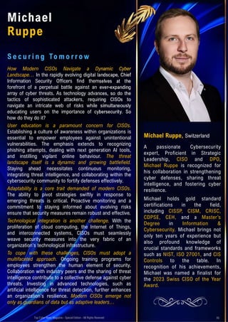 40 under 40 in Cybersecurity 2024 by Top Cyber News MAGAZINE | PDF
