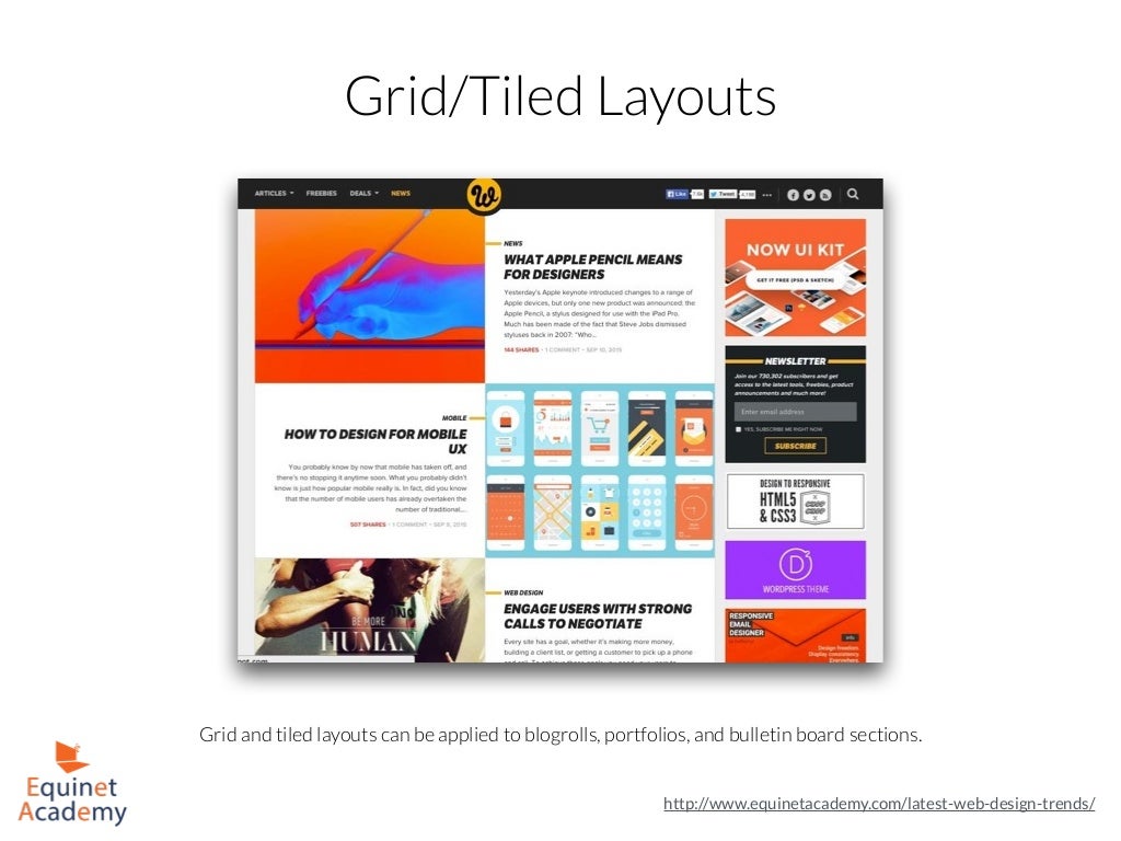 Grid/Tiled Layouts Grid and tiled