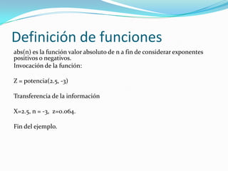 Funciones | PPTX
