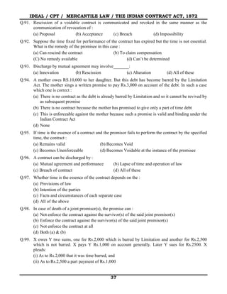 4) 1. the indian contract act 1872 | PDF