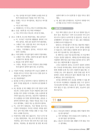 남 : 저는 낭비를 하지 않기 위해서 쇼핑을 하러 갈
때 꼭 필요한 물건 이름을 미리 적어 가요.
	 (2)	남 : 결제는 카드로 하시겠어요, 현금으로 하시겠
어요?
		 여 : 카드로 해 주세요.
		 남 : 죄송합니다. 이 카드는 한도가 초과되었는데요.
	 (3)	여 : 돈을 그렇게 물 쓰듯 하면 어떡해요?
		 남 : 저도 아껴 쓰려고 하는데 그게 잘 안 돼요.
2	 (1)	여 : 수헤 씨, 못 보던 책상이네요. 새로 샀어요?
  		 남 : 아, 이거요? 지난주에 재활용품 센터에 가서
하나 샀어요. 새것 같은 물건이 아주 많던데요.
  		 여 : 그래요? 저도 선풍기를 하나 사야 하는데 거
기에 가면 가전제품도 있어요?
  		 남 : 그럼요, 가전제품도 있어요. 어디인지 제가
알려 드릴게요.
	 (2)	남 : 이번 달에도 카드값이 많이 나와서 걱정이에요.
  		 여 : 그래요? 저도 전에는 신용카드를 많이 썼는데
요즘엔 주로 현금을 써요.
  		 남 : 현금을 쓰면 절약이 돼요?
  		 여 : 그럼요. 현금을 쓰니까 무엇보다 충동구매를
하지 않아서 절약이 많이 되는 것 같아요.
3	 남 : 시청자 여러분, 안녕하십니까? 오늘은 올해의 저
축상을 받으신 이미선 씨를 모시고 말씀 들어 보
겠습니다. 안녕하십니까?
	 여 : 네, 안녕하세요?
	 남 : 물건을 살 때 늘 동전부터 쓰셨다고 말씀하신 내
용의 기사를 읽었는데 그 이유부터 좀 말씀해 주
십시오.
	 여 : 네, 물건을 살 때 지폐를 먼저 쓰면 잔돈이 남게
되는데 그러면 동전이 무겁기 때문에 집에 오면
동전을 아무 곳에나 두게 돼요. 돈을 소중하게 생
각하지 않는다는 뜻이지요. 잔돈부터 사용하면 돈
의 소중함을 다시 한번 생각하게 돼요. 푼돈을 소
중하게 생각하지 않는 사람은 목돈을 모을 수 없
다고 생각해요. 그래서 저는 늘 잔돈부터 썼어요.
	 남 : 아, 그런 뜻이 있었군요. 지금 방송을 들으시는
시청자 여러분들도 이미선 씨처럼 저축을 많이
하고 싶어 하실 텐데 저축을 잘할 수 있는 비결
하나 소개해 주십시오.
	 여 : 비결이라고 말할 것은 없습니다. 사실 누구나 알
고 있는 방법인데요. 저는 돈이 생기면 남은 돈을
저축하는 것이 아니라 저축 먼저 하고 남은 돈을
썼어요. 처음에는 좀 힘들지만 몇 번만 해 보면
습관이 돼서 누구나 쉽게 할 수 있을 거라고 생각
해요.
	 남 : 네, 좋은 말씀 감사합니다. 지금까지 저축왕 이미
선 씨를 모시고 이야기 나누었습니다.
들어 봅시다2
2	 지금 댁의 냉장고 온도가 몇 도로 맞춰져 있는지
혹시 알고 계신가요？ 만약 모르신다면 이미 돈이
새 나가고 있다고 보셔야 할 것 같습니다. 오늘은 일
상생활에서 전기료를 아낄 수 있는 좋은 방법들을
소개해 보도록 하겠습니다.
	    냉장고는 전기를 많이 쓰게 되는 대표적인 제품으
로 내부 온도를 1도만 높여도 7％의 전력을 절약할
수 있습니다. 또한 냉장고 뒷면에 먼지가 쌓이지 않
도록 자주 청소해 주는 것이 좋습니다.
	    또 세탁기는 10분 이상 돌리면 때는 더 이상 빠지
지 않고 옷감만 상합니다. 세탁을 할 때 따뜻한 물을
사용해서 세탁기를 10분 이내로 돌리면 전기도 절약
하고 옷도 깨끗하게 빨 수 있습니다.
	    그리고 컴퓨터의 경우는 모니터가 컴퓨터 전력의
60~70％를 차지하는데요. 따라서 본체 부팅 시간에
맞춰 최대한 늦게 켜고 잠시 사용하지 않을 때는 모
니터를 끄는 것이 좋습니다. 또한 CD를 넣은 채 작
동하면 그만큼 전력소모가 많기 때문에 사용 후 바
로 빼 놓는 것이 효과적입니다.
	    전기를 절약하면 전기 요금을 절약할 수 있을 뿐
만 아니라 이산화탄소 방출량을 줄일 수가 있어서
지구온난화 방지에도 도움을 줄 수 있습니다. 환경
까지 챙길 수 있는 전기에너지 절약, 오늘부터 실천
해 보십시오.
11 결혼
알아봅시다1
1	 (1)	여 : 부모님의 반대가 심하셨을 텐데 어떻게 허락
을 받으셨어요?
		 남 : 자주 찾아뵙고 저의 진심을 보여 드렸어요. 사
실 쉽지 않은 일이었어요.
	 (2)	남 : 종교가 다르다면 결혼 생활이 무척 힘들 거라
고 생각해요.
Vkyvkh ;gvuglsy th dnx.tj 297
����������� 4_��(��) 2�_2�.indb 297 2013-10-02 �� 3:37:46
 