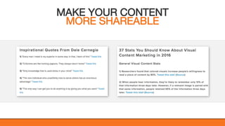 @KatWarboys | #GrowWithHubSpot | @HubSpot
MAKE YOUR CONTENT
MORE SHAREABLE
 