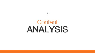 @KatWarboys | #GrowWithHubSpot | @HubSpot
ANALYSIS
Content
4
 