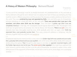 Russell, B., 1996 (ilk basım 1946), A History of Western Philosophy, Routledge
“I come now to his cosmology. It was he, as...