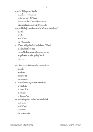 F ก : F F F F : F
12
83. F F F
ก. ก กก ก
. F ก ก F
. F Fก ˈ ก ก
. F F F ˈ
84. F F F F
ก. F
. F
. F F
. F ก
85. F ก F F ก F ก ก F F F
ก. F F F F
. E. coli F F ก ก
. F F
. ก ก F
86. F ก F F F F ก
ก.
. ก
.
. ก ก
87. F F F ก ˈ
ก. ก
. ก
.
. ก
88. ก F ก ก ก ก
ก. F ก
. F F
. ก
.ก
 