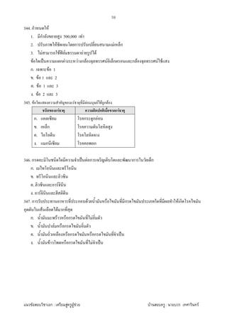 F ก : F F F F : F
59
344. ก F
1. ก 500,000 F
2. F ก F ก
3. F F ʽ F F F
F ˈ ก F F ก F F ก ก F F F
ก. F 1
. F 1 2
. F 1 3
. F 2 3
345. F F F F F ก F
F ก F
ก.
. ก
.
. ก
ก ก F
ก
346. ก ˈ F ก ก ก
ก.
.
. F
. F
347. ก ก F ก F ก
F F ก
ก. F ก F
. F ก
. ก ก ˈ
. F ก F ˈ
 