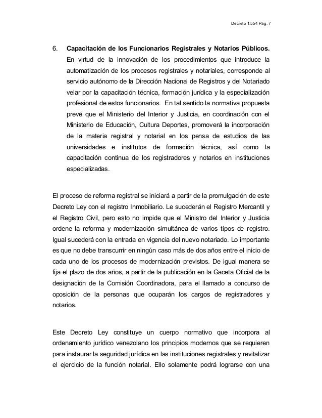41. ley de registro publico y del notariado revolucion