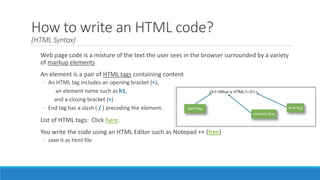 Web Concepts - an introduction - introduction | PDF