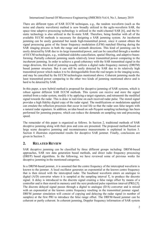 A NEW HYBRID METHOD FOR SYNTHETIC APERTURE RADAR DECEPTIVE JAMMING | PDF