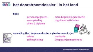 Loopbaandossier Studiekeuzeconferentie 2018: Loopbaandossier, plusdocument en ...