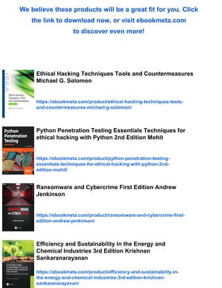 Ethical Hacking Techniques and Countermeasures for Cybercrime ...