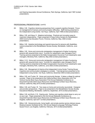 CV Sandy Milton Current June 2015 | DOC