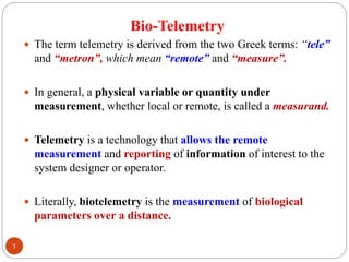 Bio-telemetry-ppt (1) | PPT