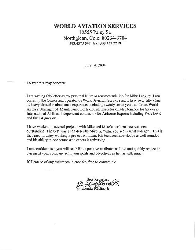 Sample Professional Reference Letter For Board